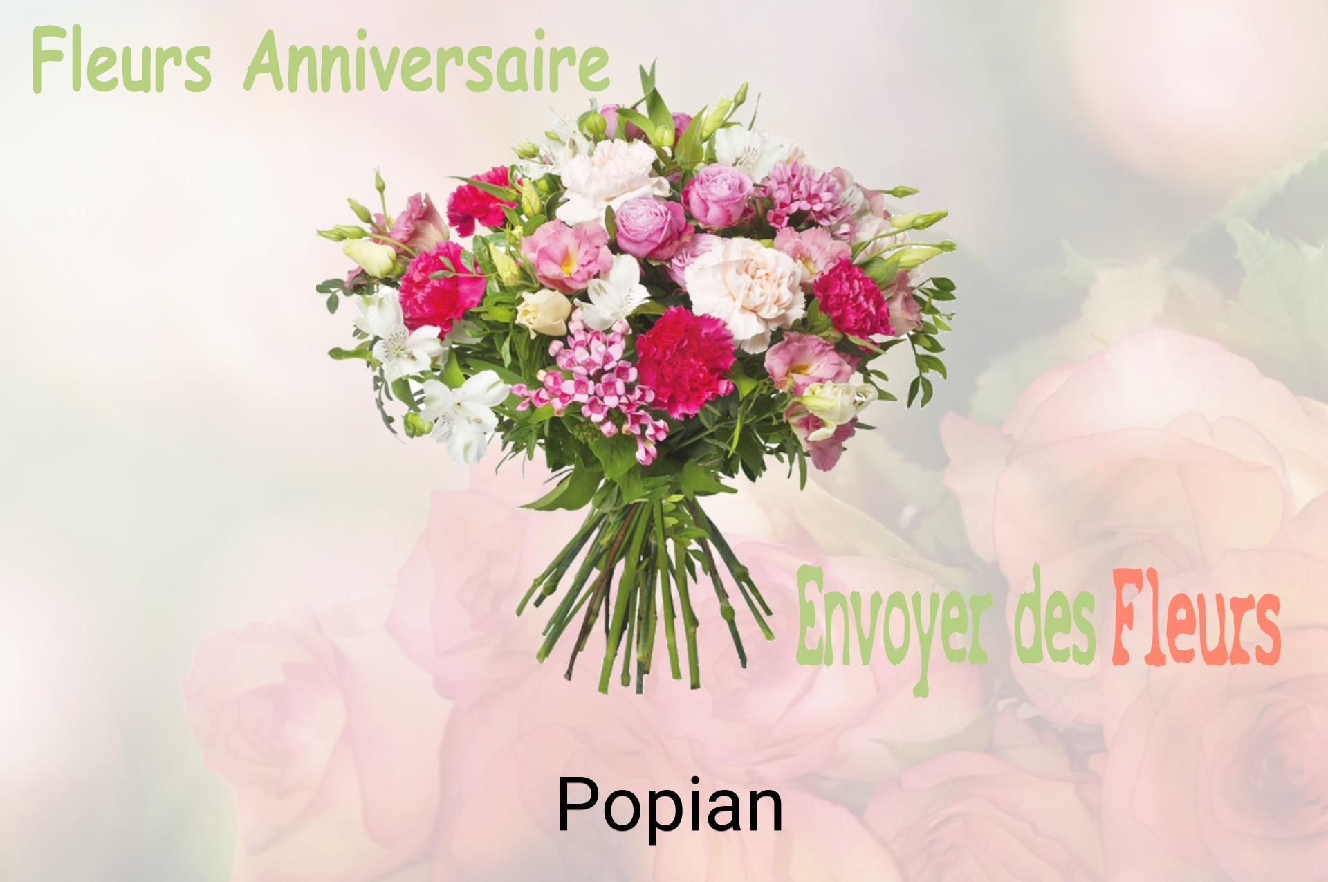 Bouquet de fleurs d’anniversaire livré à Popian