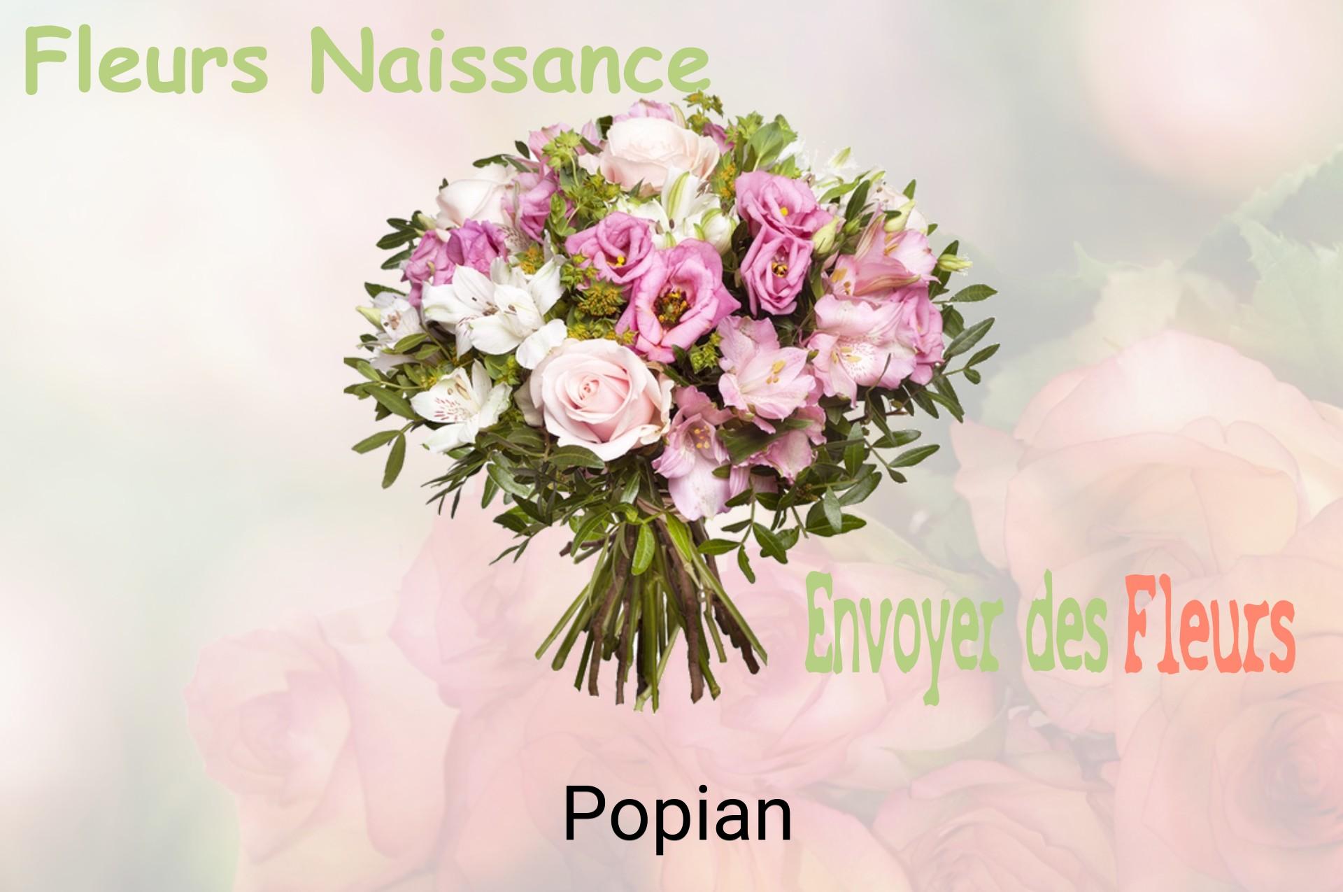 Bouquet de fleurs de naissance livré à Popian